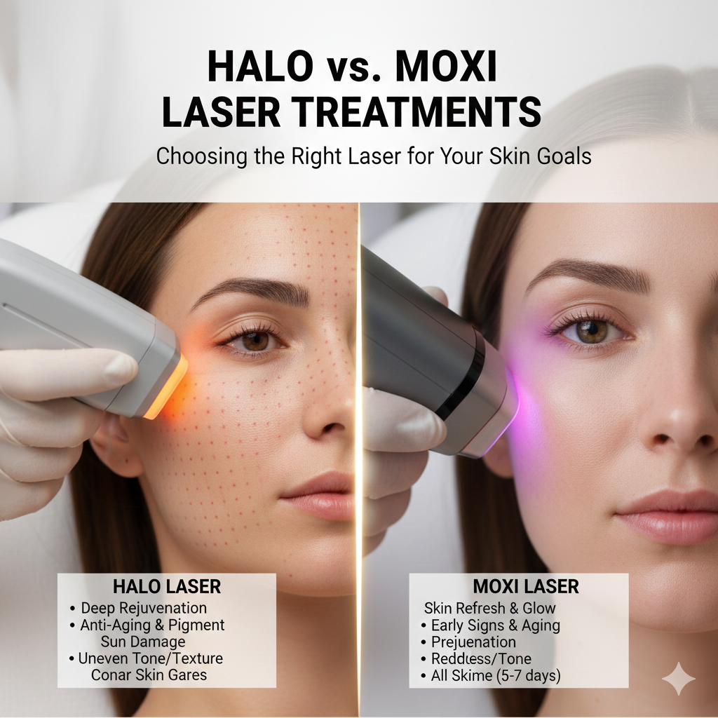 HALO vs. MOXI Laser Treatments: Choosing the Right Laser for Your Skin