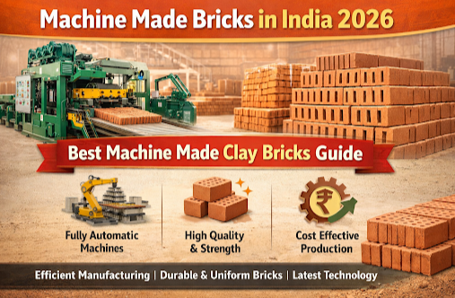 Machine Made Bricks in India (2026): Why Machine Made Clay Bricks Are the Best Choice for Modern Construction